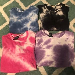 The dye t-shirts